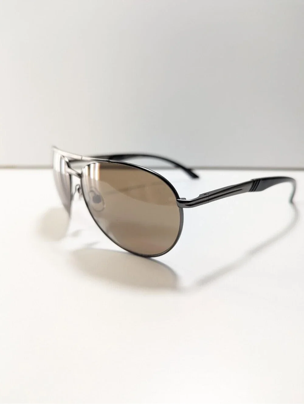 Foster Grant Adventurer 1 Gum Fwm 031568591525 Brown Metal Black Aviator